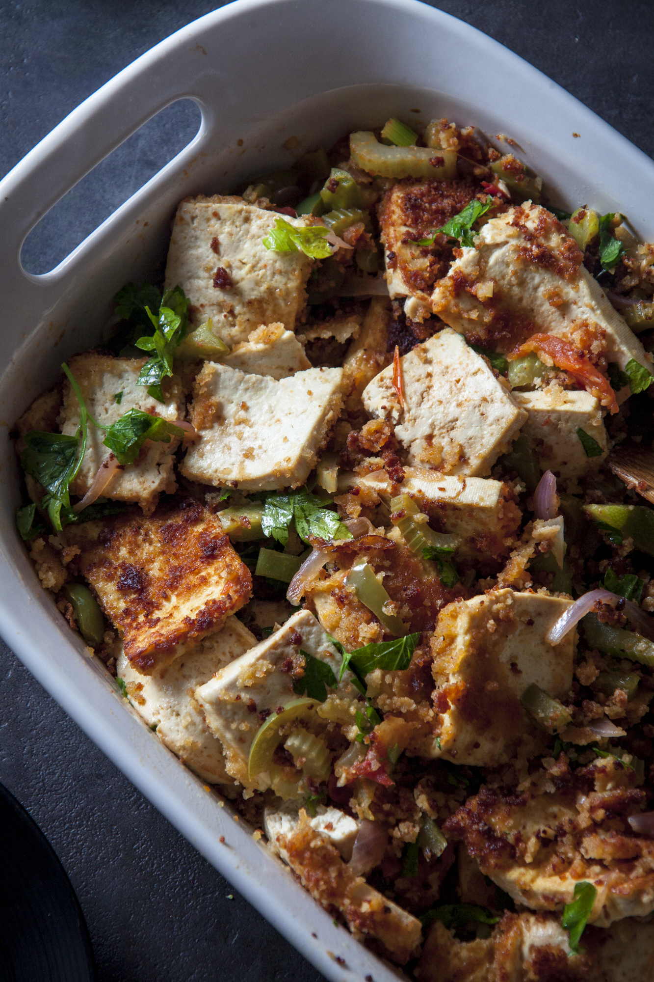 Fried Tofu Vegetable Medley - Nina's Vegan Recipes