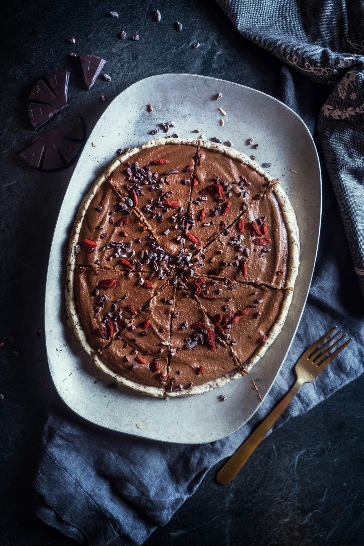 Chocolate Pumpkin Tart