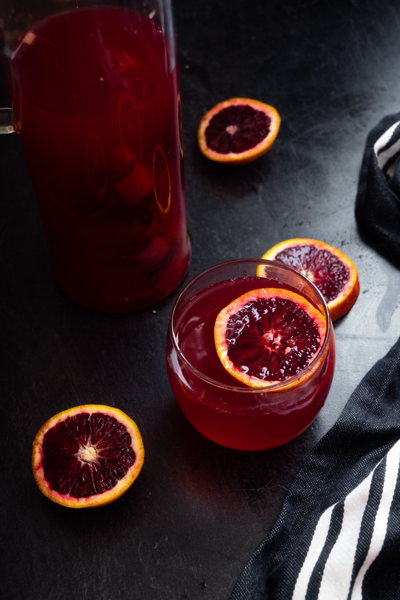 Hibiscus Blood Orange Punch - Nina's Vegan Recipes